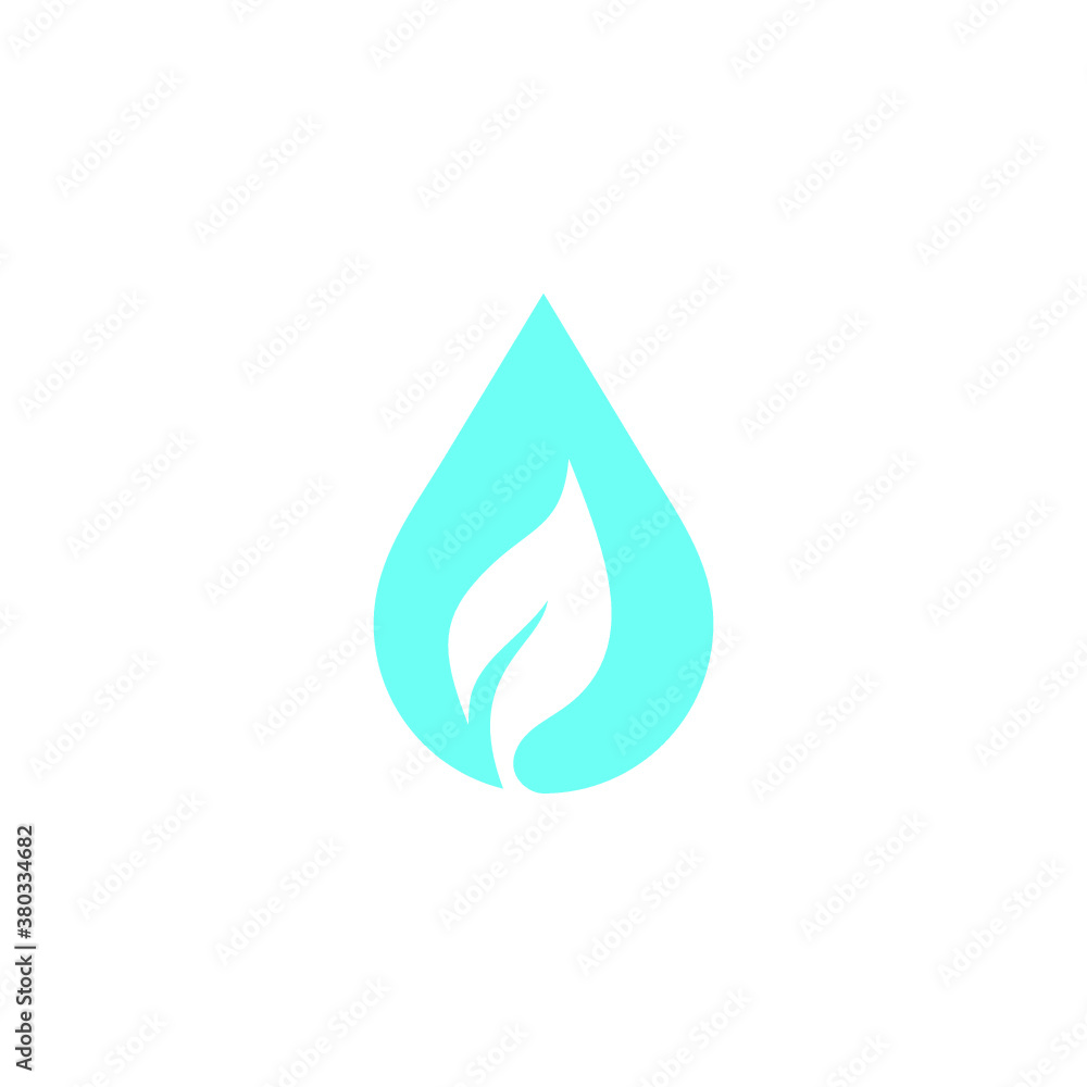 drop water leaf logo vector illustrations drop water leaf logo vector illustrations