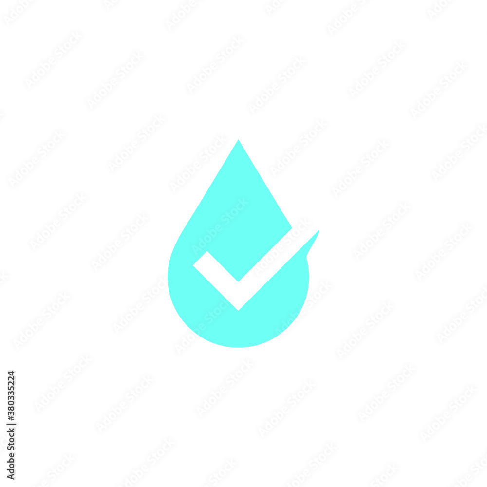 drop water check logo vector illustrations drop water check logo vector illustrations