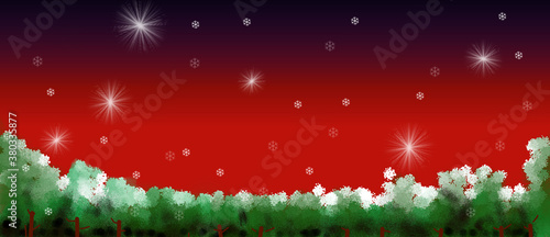 눈오는 크리스마스 저녁