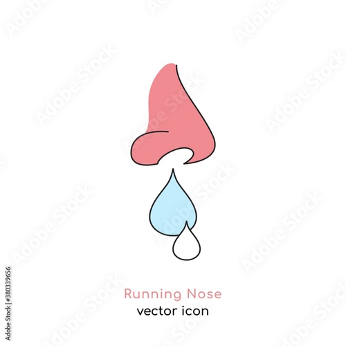 Running nose icon