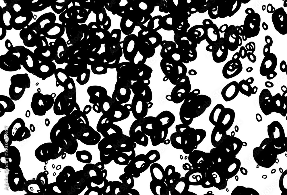 Black and white vector template with circles. Black and white vector template with circles.