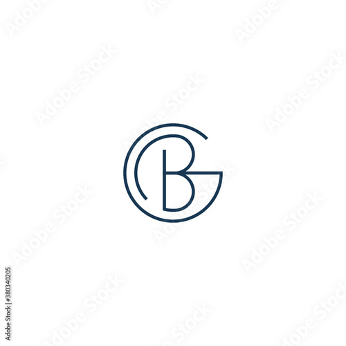 B logo BG vector icon illustration