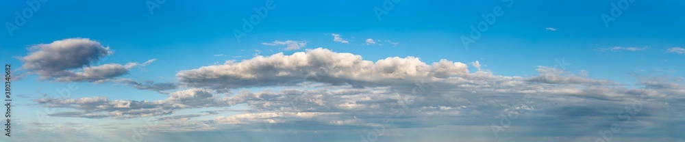 Fantastic clouds against blue sky, panorama Fantastic clouds against blue sky, panorama