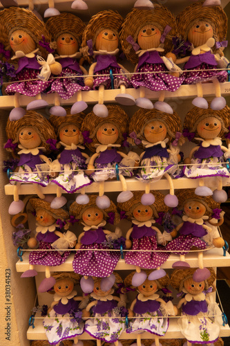Lavender puppets Souvenirs of Croatia.