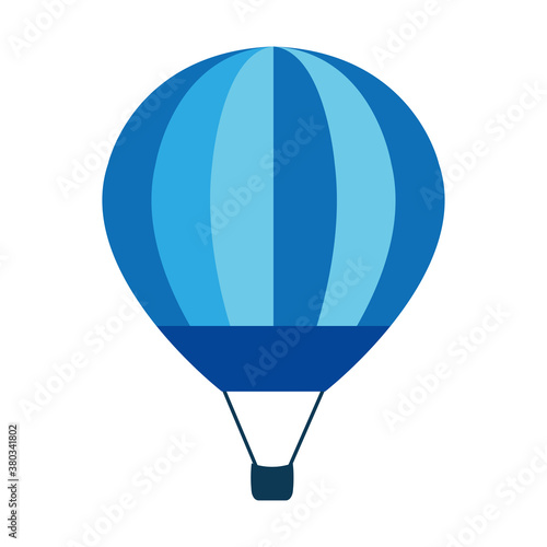 Hot air balloon design of Transportation adventure freedom journey travel up airship and trip theme Vector illustration
