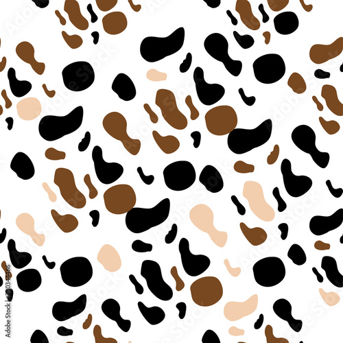 cow spots seamless pattern. Endless texture wallpaper,printing on fabric