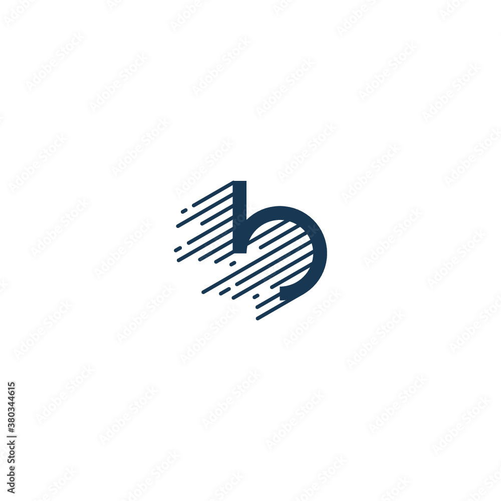 B logo vector icon illustration