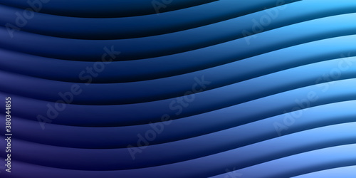 Dark blue wave and gradient background.