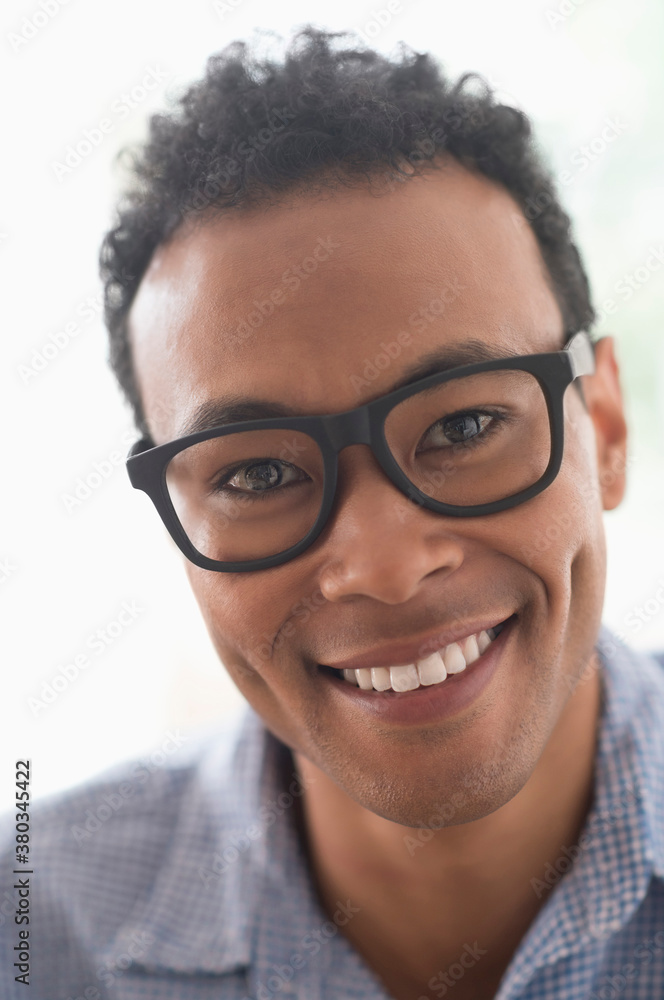 Portrait of young man smiling