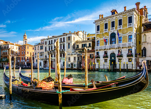 typical old gondola in venice © fottoo