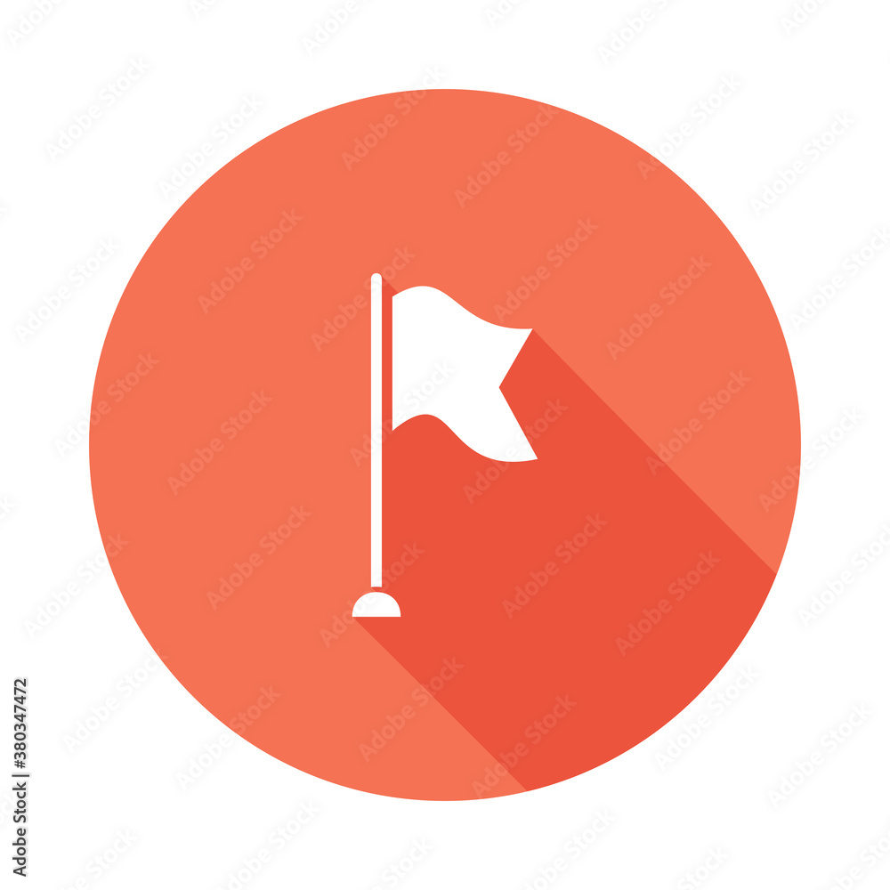 Flag success goal icon. Flag marker Flag success goal icon. Flag marker
