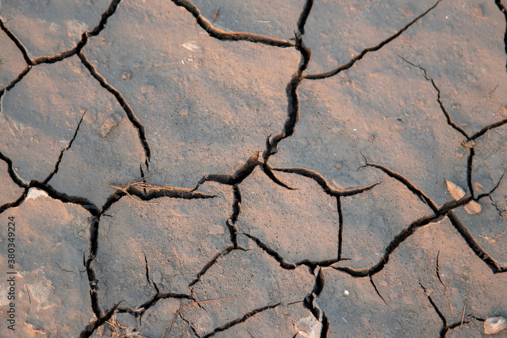 Obraz premium Dry mudflats given a texture look very good abstract pattern 