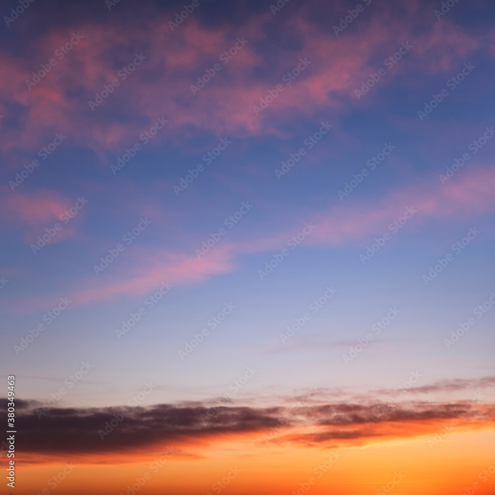 Sunset sky with clouds Sunset sky with clouds