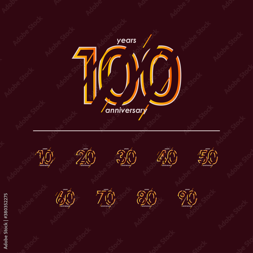 100 Years Anniversary Celebration Vector Template Design Illustration 100 Years Anniversary Celebration Vector Template Design Illustration