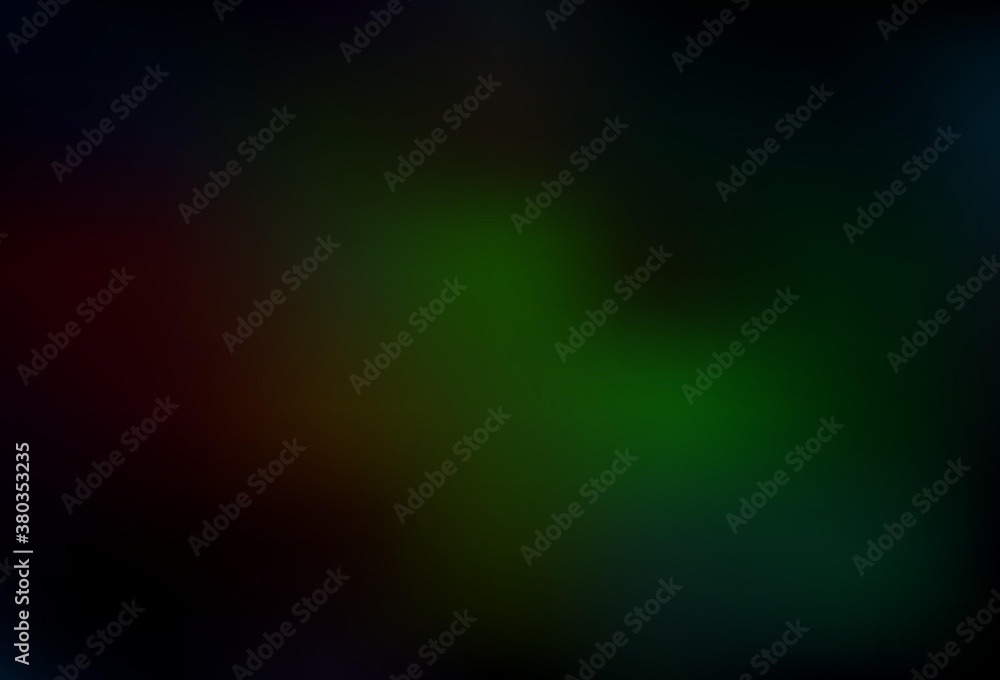Dark Green, Red vector colorful abstract texture.