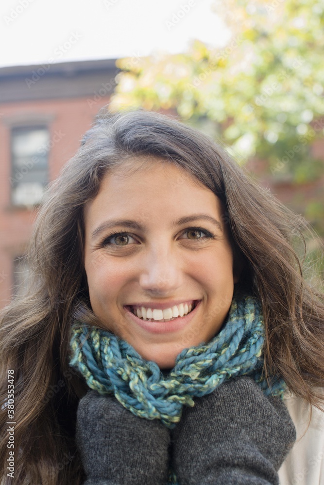 Portrait of young woman in autumn Portrait of young woman in autumn