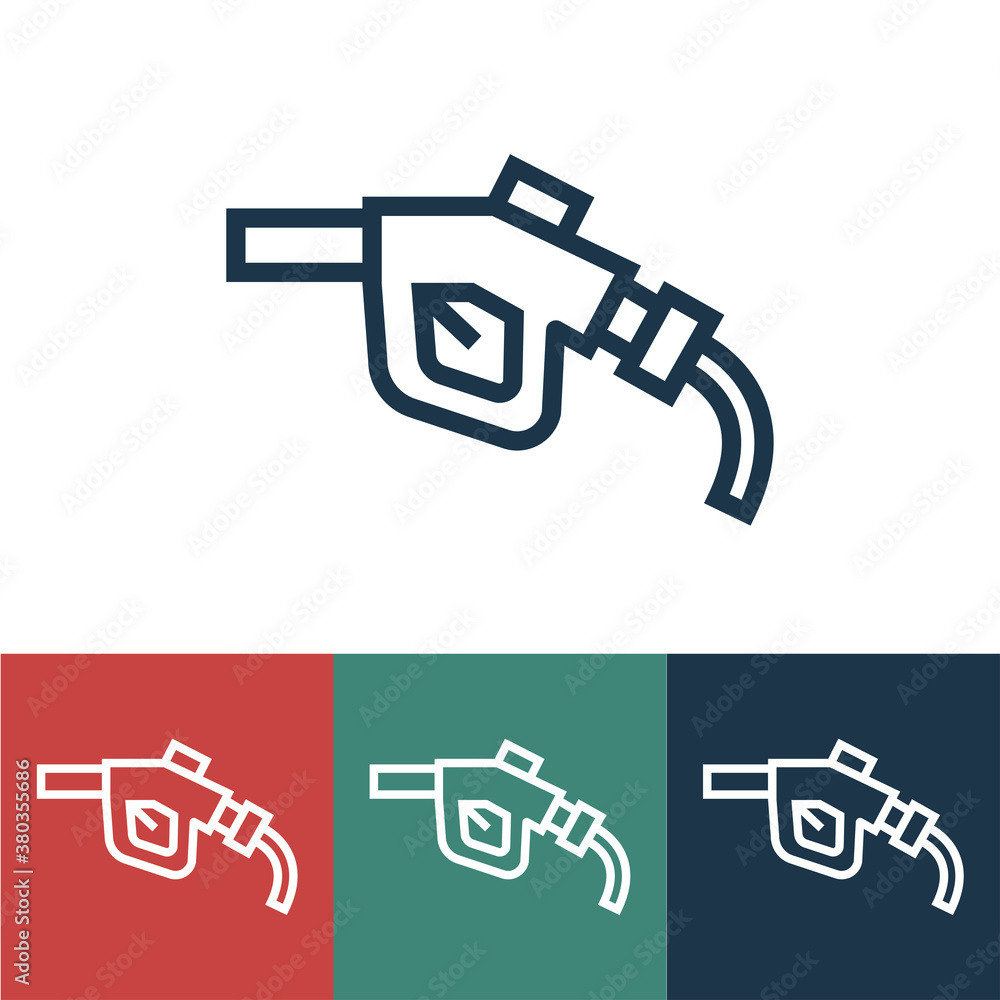 Line icon gun for petrol filling stations Line icon gun for petrol filling stations