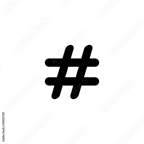 Hash tag Icon Design Vector Template Illustration