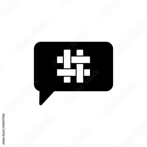 Hash tag Icon Design Vector Template Illustration