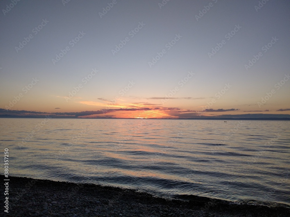 Obraz premium sunset over the sea