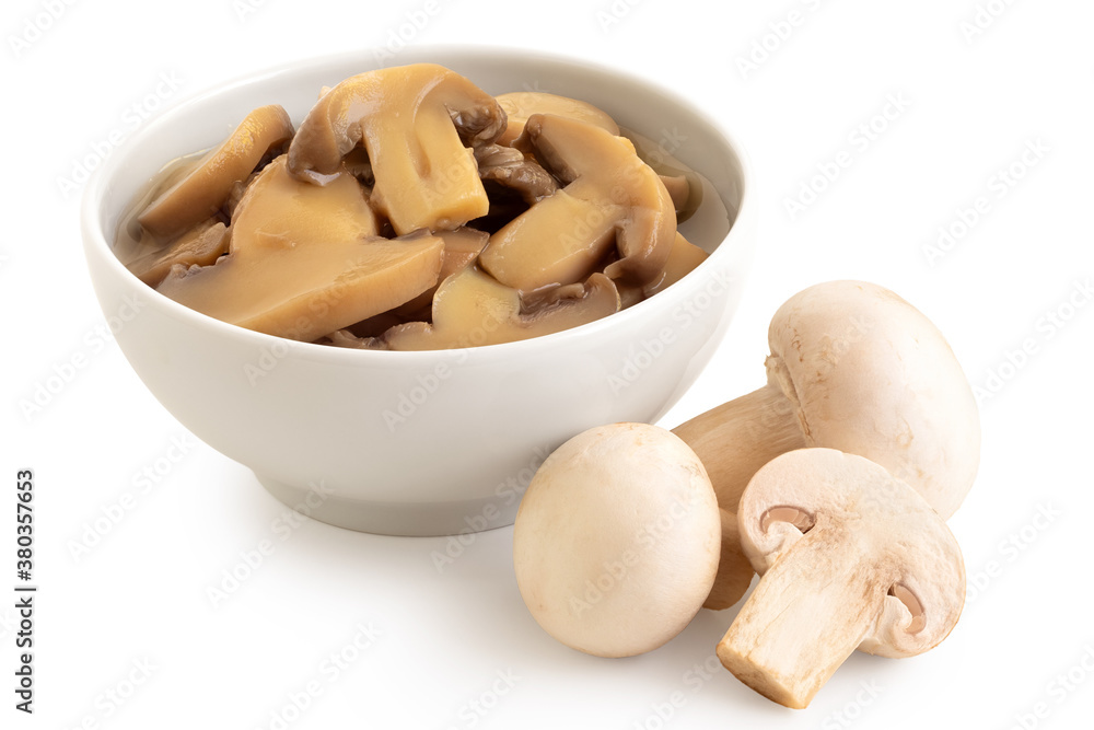 Button mushrooms. Button mushrooms.