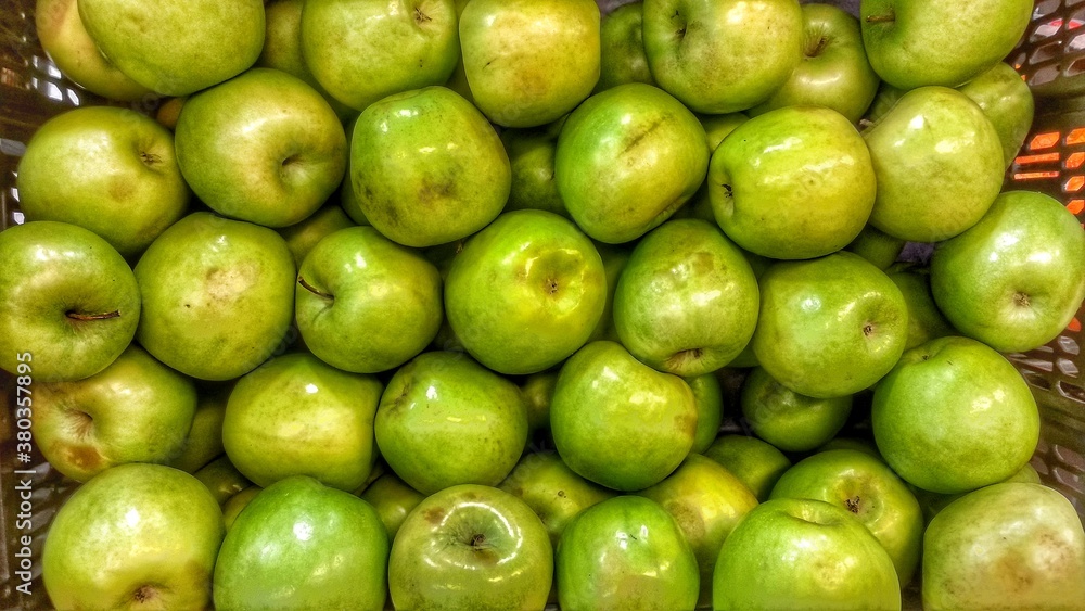 manzanas verdes, Granny Smith, frutos naturales manzanas verdes, Granny Smith, frutos naturales