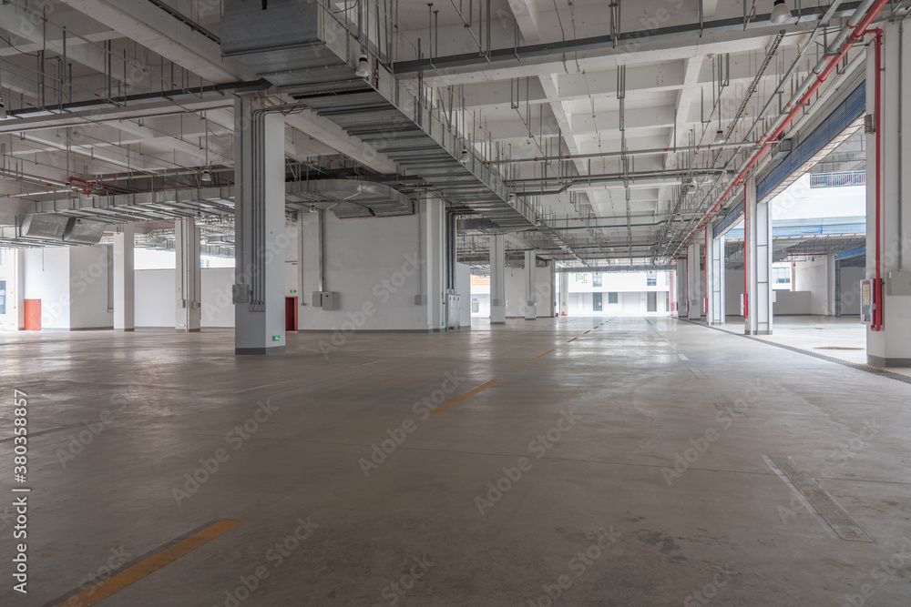 Large concrete warehouse indoor space Large concrete warehouse indoor space
