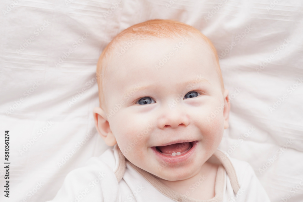 Portrait of baby boy (18-23 months) laughing Portrait of baby boy (18-23 months) laughing
