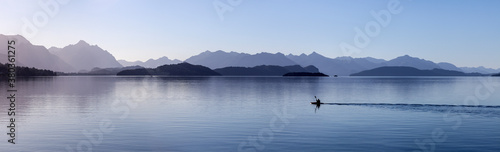 View of lake and mountains