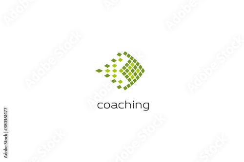 Template logo design for training or coaching center