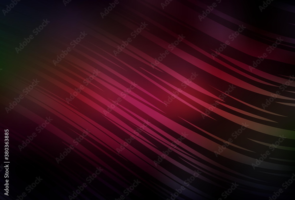 Fototapeta premium Dark Red, Yellow vector blurred template.