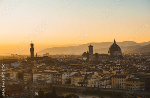 golden hour view of Florence, Italy  © MaryAnn
