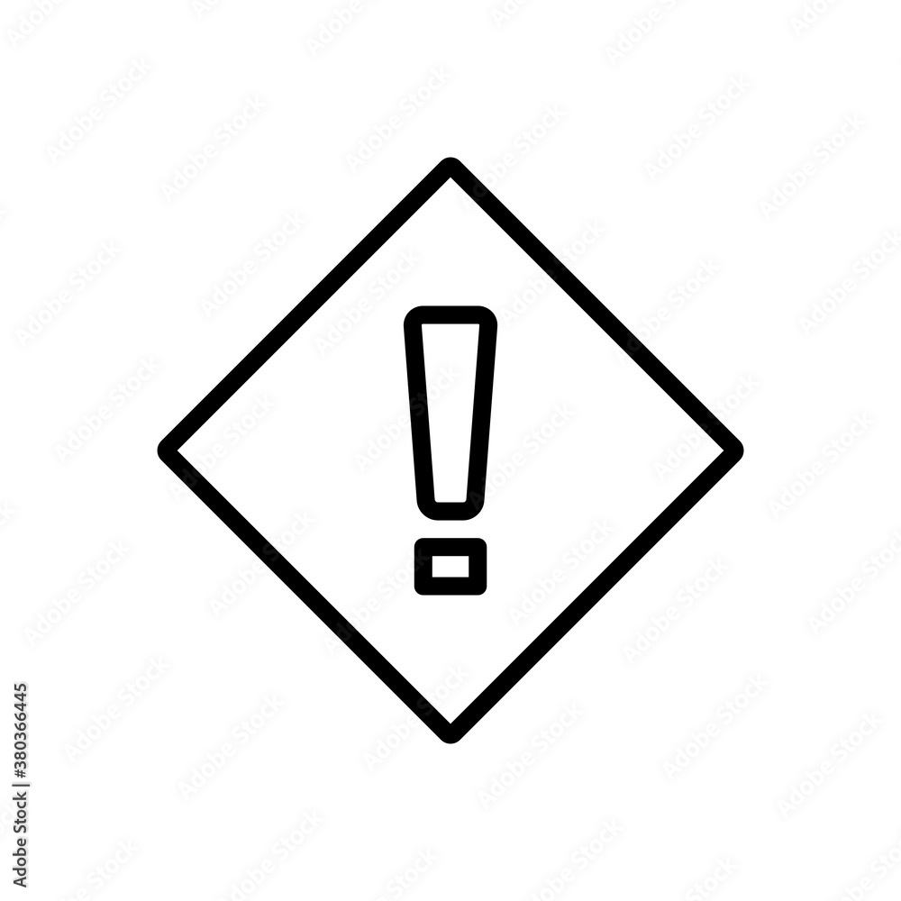 Exclamation Mark Icon Design Vector Template Illustration Exclamation Mark Icon Design Vector Template Illustration