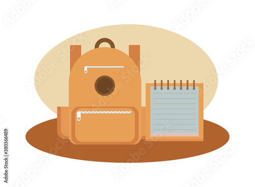 schoolbag supply accessory and note book