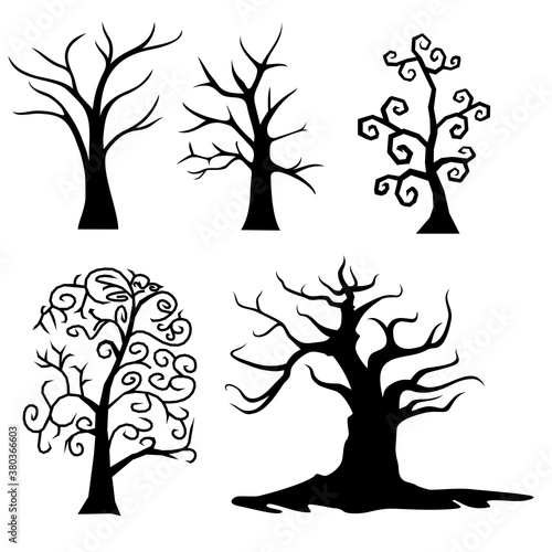 all kinds of spooky trees