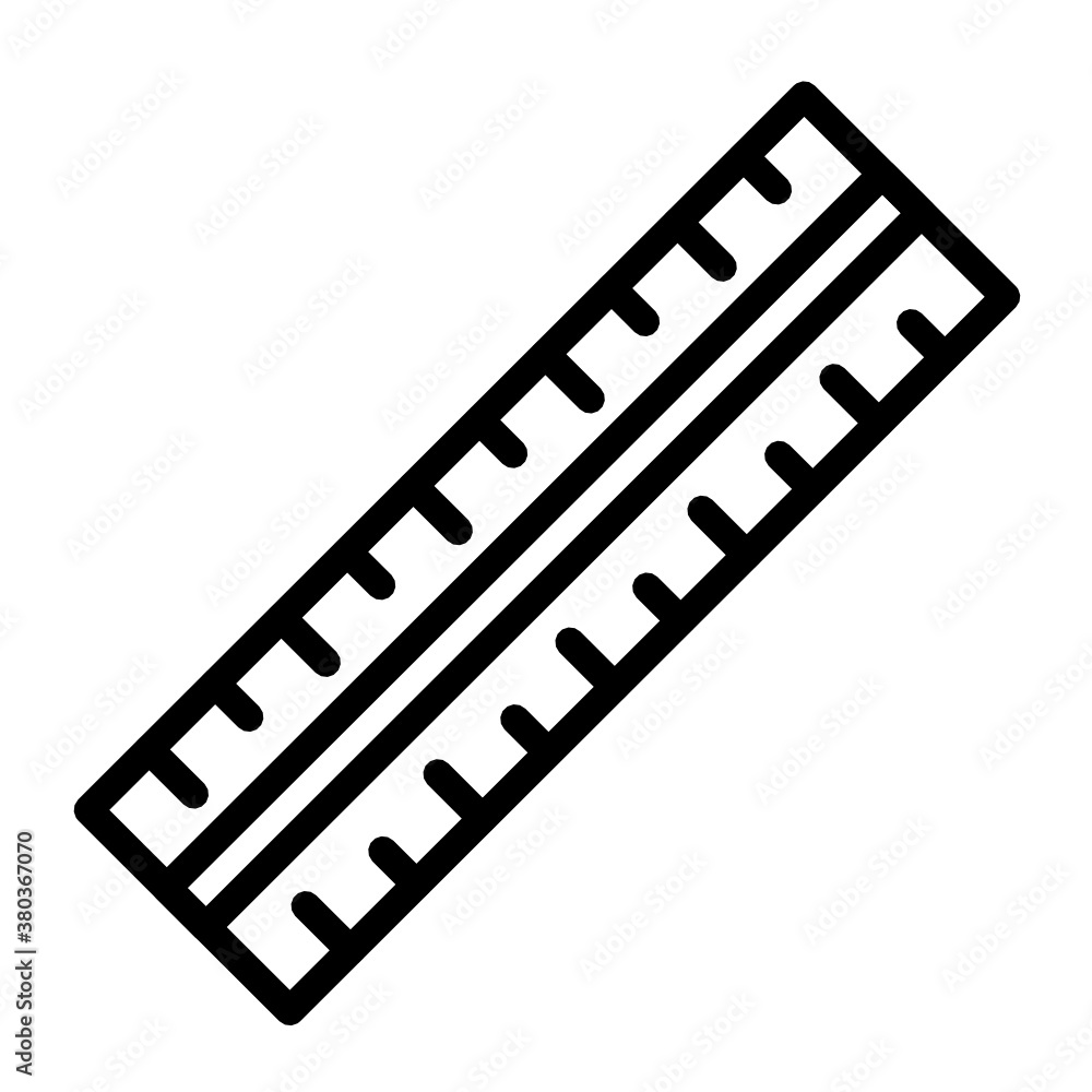 Steel Simple Double Side Reading Glass Ruler concept vector Icon design, Measuring and Ruler Symbol on White background Steel Simple Double Side Reading Glass Ruler concept vector Icon design, Measuring and Ruler Symbol on White background
