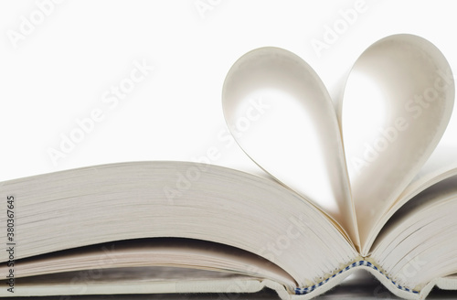 Close-up of open book photo