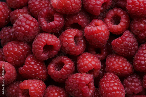 Fresh raspberries