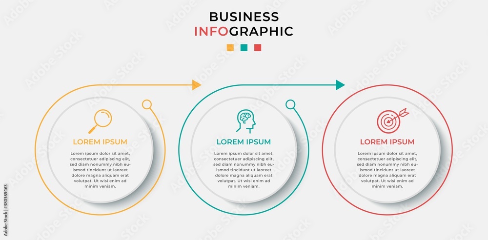 Business Infographic design template Vector with icons and 3 three options or steps. Can be used for process diagram, presentations, workflow layout, banner, flow chart, info graph Business Infographic design template Vector with icons and 3 three options or steps. Can be used for process diagram, presentations, workflow layout, banner, flow chart, info graph