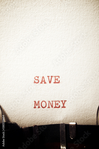 Save money phrase