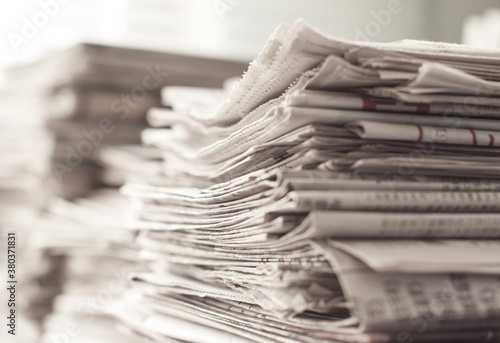 close up of newspaper