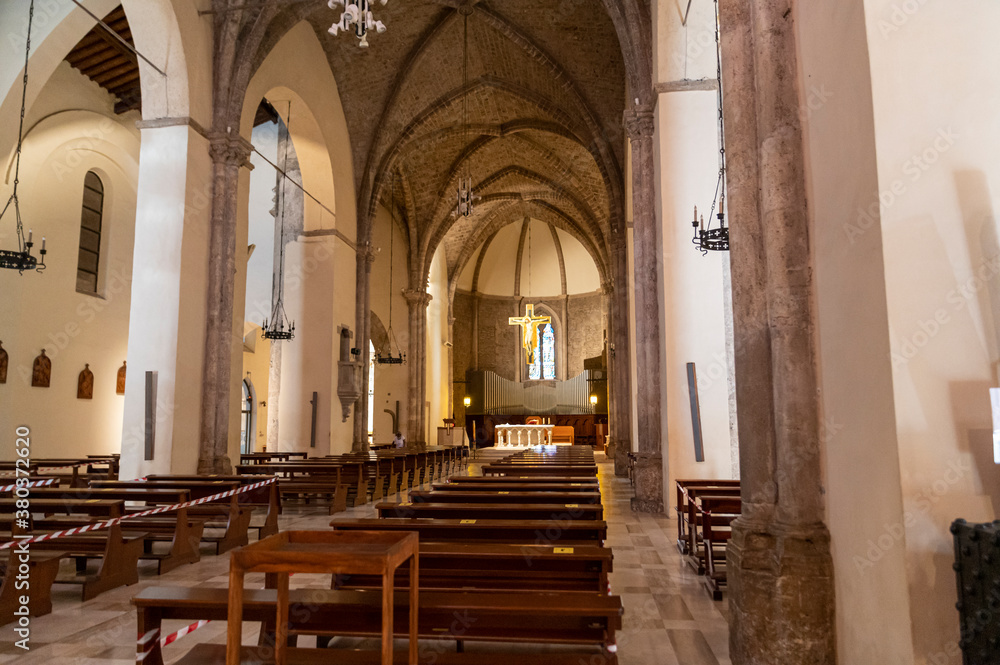 interior of the church of san francesco in the center of terni