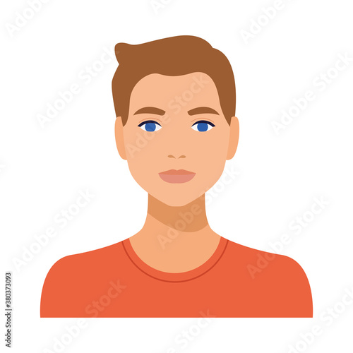 man avatar character isolated icon