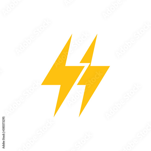 Electric Lightning Icon Design Vector Template Illustration