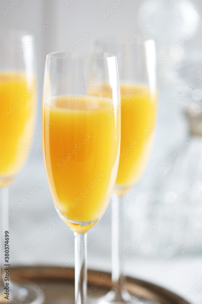 Mimosa cocktails