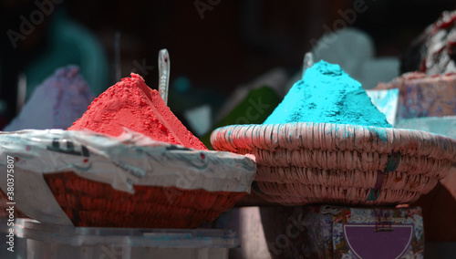dyes for fabrics in the ancient souk