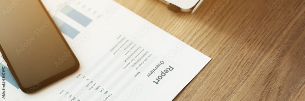 Business office desk background, Banner size. Business office desk background, Banner size.