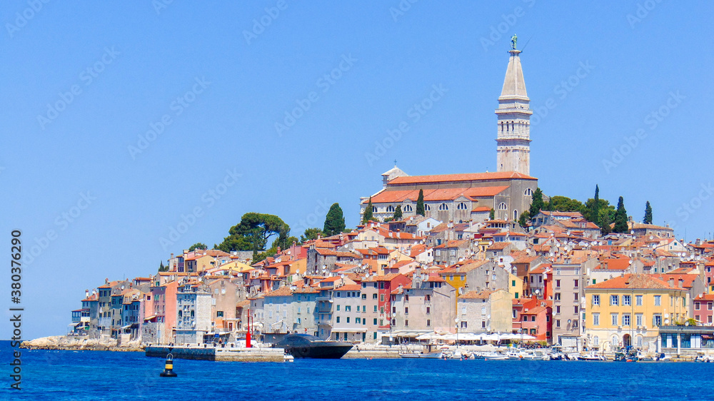 Old town Rovinj, Croatia, taken from the harbour
