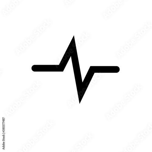 Flux of cardiograph icon