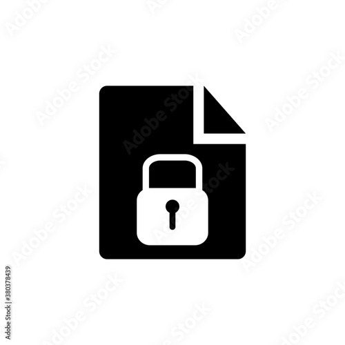 Document lock icon